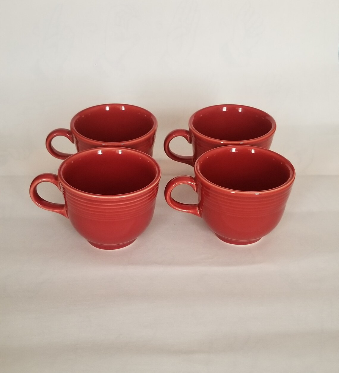 Vintage Fiestaware Paprika Brown Set of Teacups Etsy UK