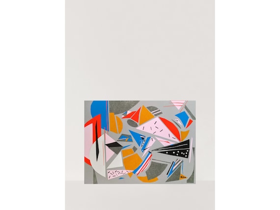 Cyndi-Abstract Wall Art-Cut Paper Art-Geometric-Name Inspired By Cyndi Lauper