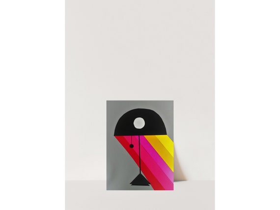 Vibrant Thing-Maximalist Wall Decor-Art Print Of Origianl Hand Cut Paper Illustration-Name Inspired By Q-Tip's Vivrant Thing.