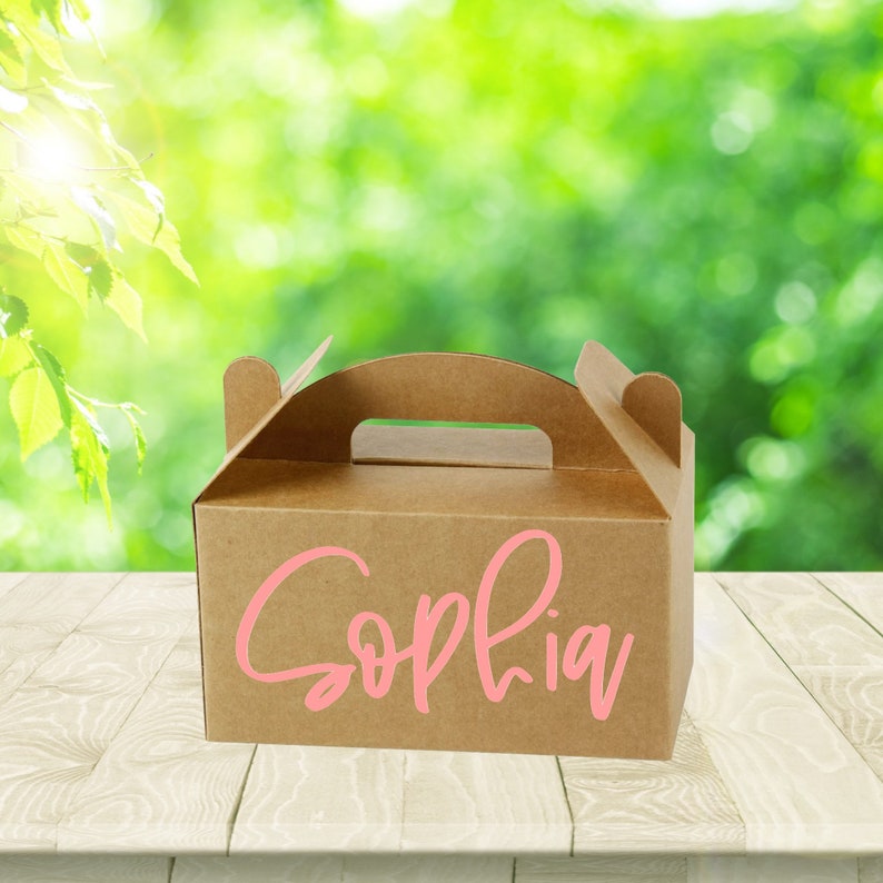 Party Favor Box Party Box Personalized Favor Boxeswedding Etsy