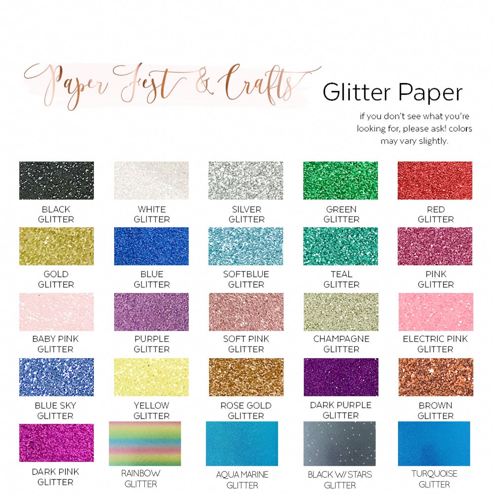 12x12 Rose Gold Glitter Cardstock, 300gsm Cardstock, Premium Glitter  Cardstock, Paper for Crafts 