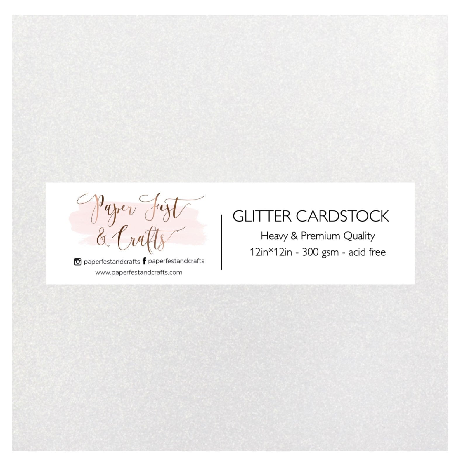 12x12 Black Glitter Cardstock, 300gsm Cardstock, Premium Glitter