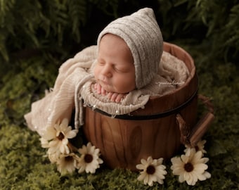 Sombrero de recién nacido RTS, sombrero de punto para recién nacidos, gorro para recién nacidos, accesorio de fotografía para recién nacidos, gorro de utilería para recién nacidos