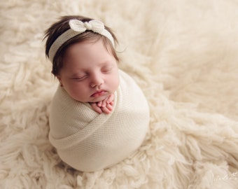 RTS newborn headbands-knit ready to ship. Wrap and headband,  Headbands-newborn girl photo props