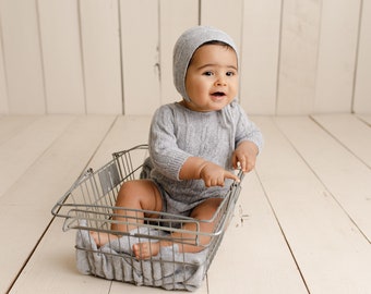RTS 1-12 Months, Sitter size, Sitter Romper, photo props, sitter romper, Photography Prop,p hotography, Sitter knitted,