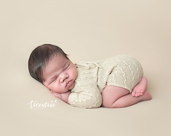 RTS Newborn romper, Newborn props, Photo props, Newborn knitted,  newborn photography prop,