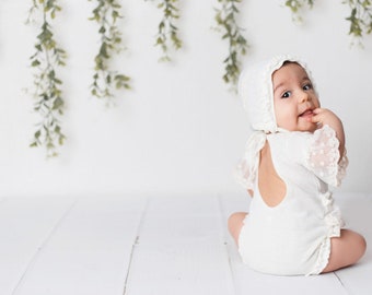 RTS 6-12 Months, Sitter size, photo props, sitter romper, Photography Prop, photography, Sitter knitted,