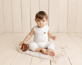 RTS 3-12 Months, Sitter size, photo props, sitter romper, Photography Prop,p hotography, Sitter knitted,