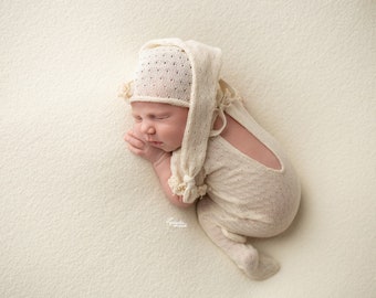 RTS Newborn footed romper, Newborn props, Photo props, Newborn knitted,  newborn photography prop,