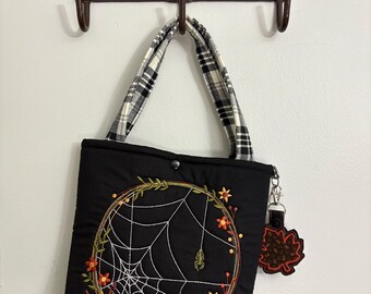 Gesteppte Patchwork Buch Tasche-Maschine Bestickter Stoff Tote