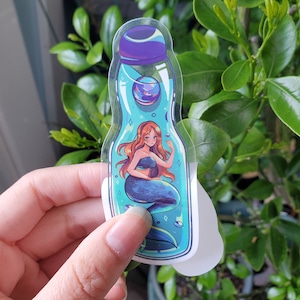 Mermaid Ramune Clear Vinyl Sticker