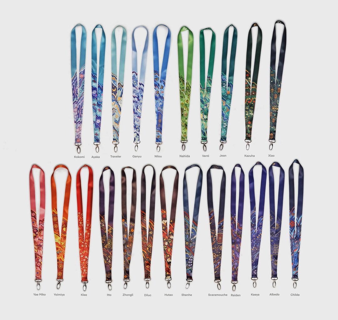 Genshin Impact Inspired Lanyard Etsy