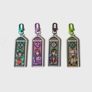 Genshin Inspired Stained Glass Charm