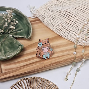 Cat Girl Enamel Pin