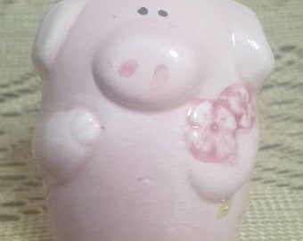 Vintage Appel Pet Pals Pink Pig Toothpick Holder 1970's, Made in Japan