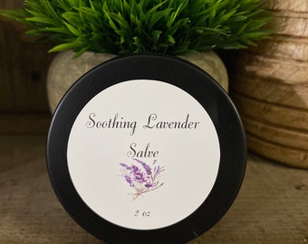 Lavender Soothing Salve, Beeswax salve, natural salve