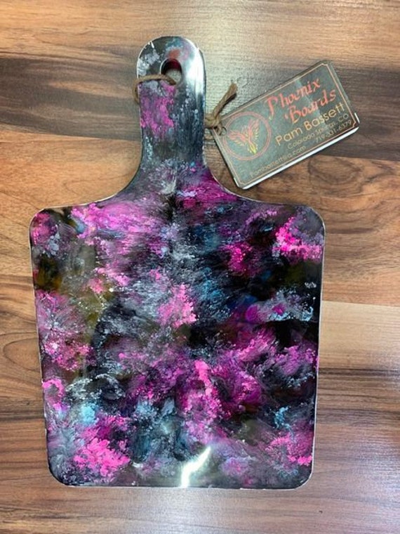 Handmade resin serving board Etsy