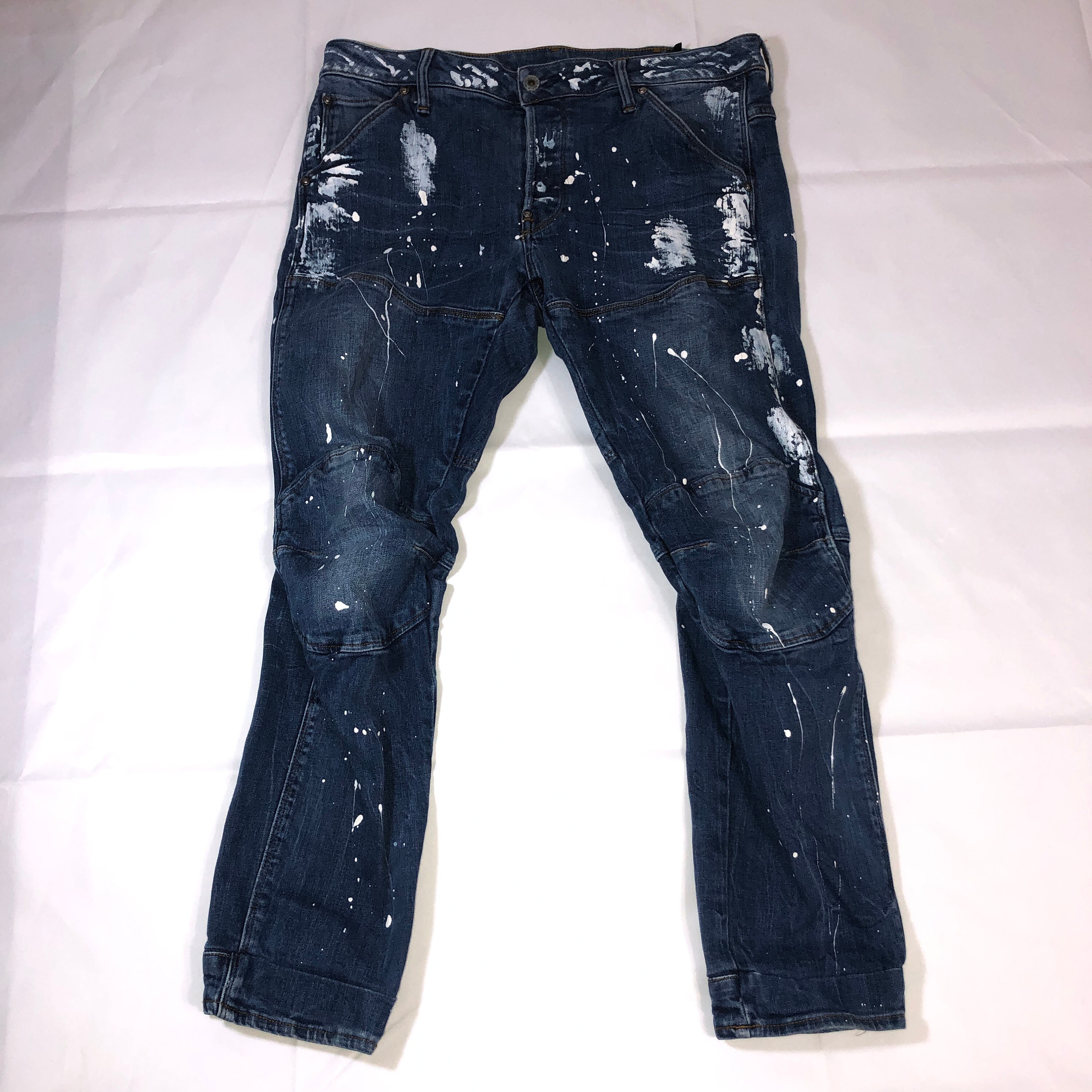 Men G-star Raw 5620 Slim Painted Jeans 