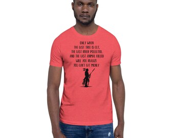 t-shirt rouge chiné