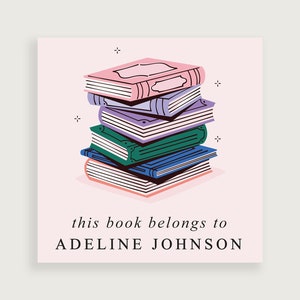 Personalized Bookplate Stickers | Bookplate Labels for Teachers | From the Classroom of | Design #150