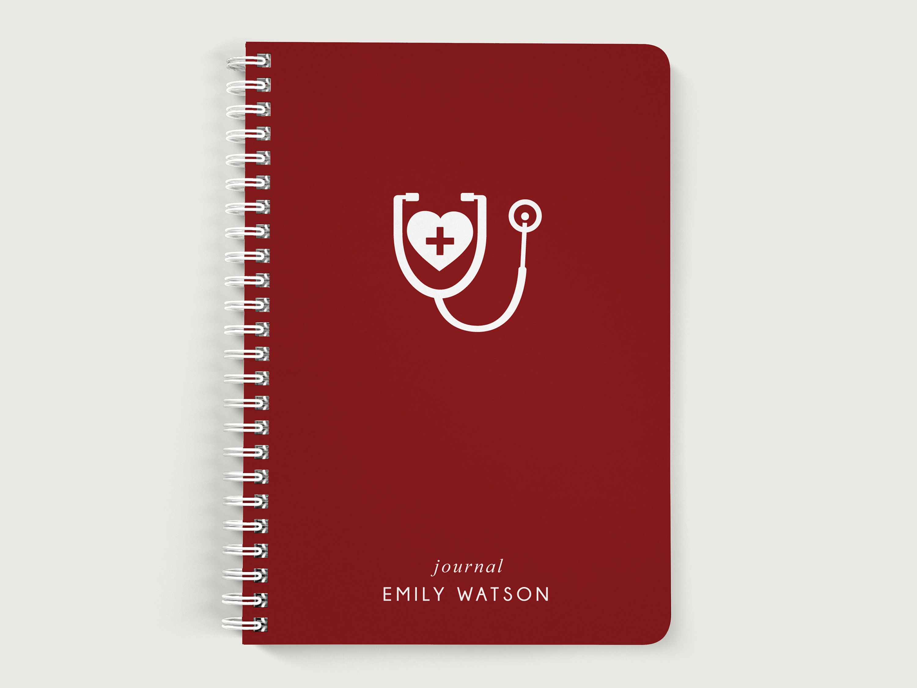 Personalized Nurse Notebook Nurse Journal Stethoscope Etsy