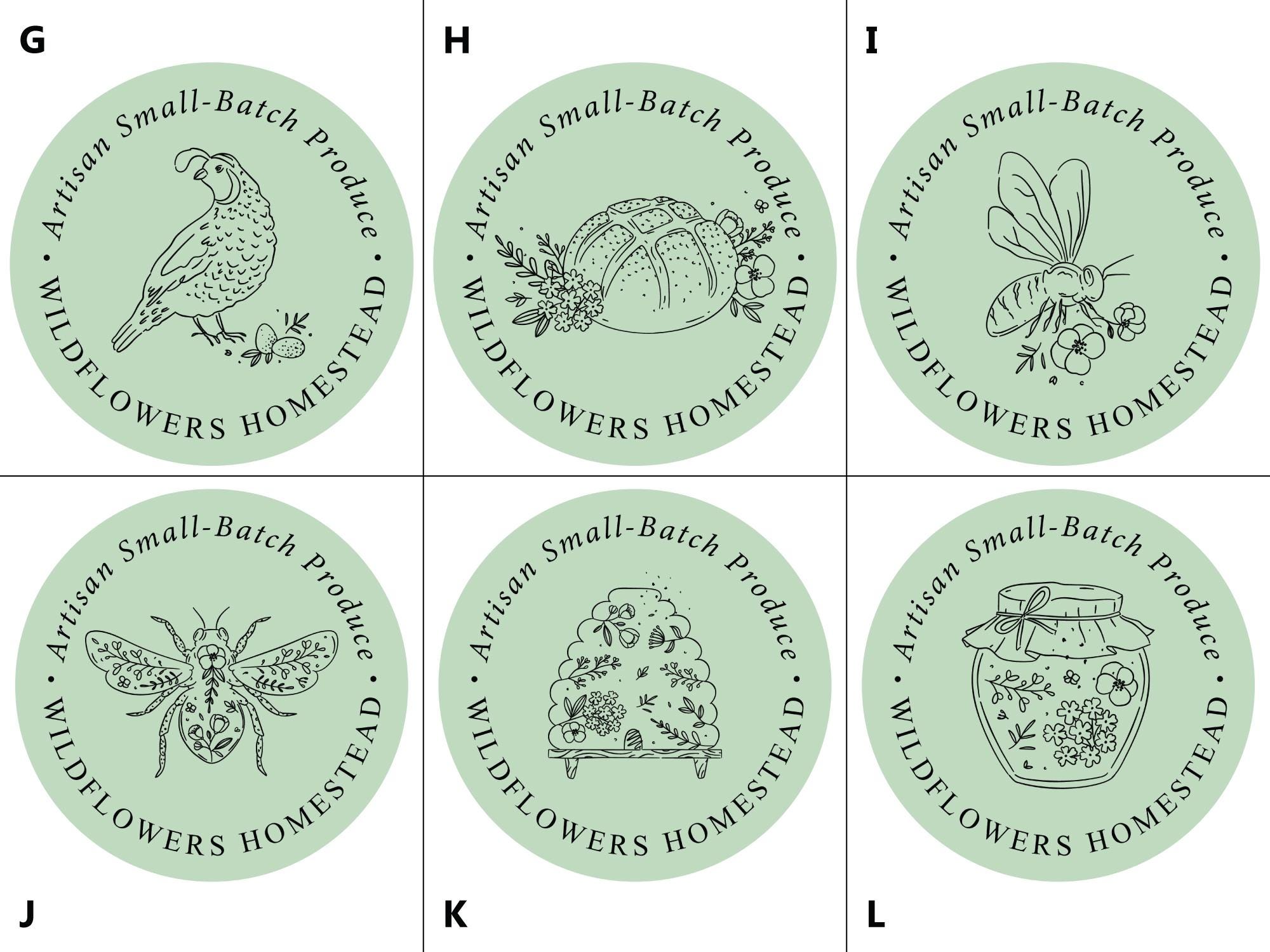 Cottage Homestead Sticker, Small-scale Farm Labels, Small Batch Produce ...
