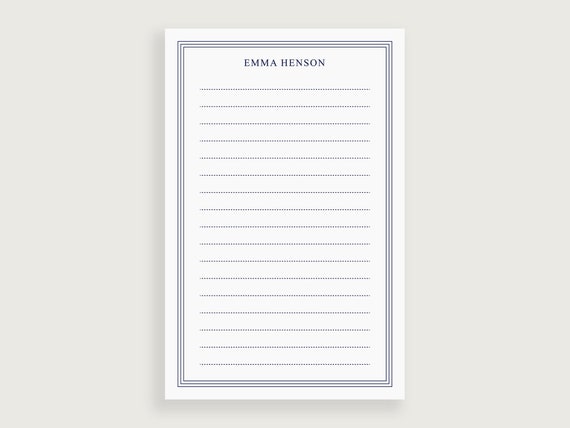 Personalized Notepad, Custom Note Pad, Office Note Pads, Simple Notepad, Design #32
