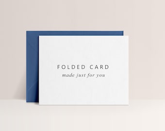 Personalized Greeting Cards, Folded Cards with Envelopes, Logo Notecards, Folded Greeting Cards Sold in Sets of 10