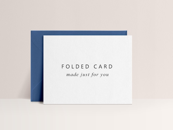 Personalized Greeting Cards, Folded Cards with Envelopes, Logo Notecards, Folded Greeting Cards Sold in Sets of 10