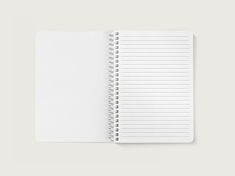Custom Notebook with Logo, Custom Notebook Cover, Lined or Unlined Spiral Soft Cover Spiral Book image 4