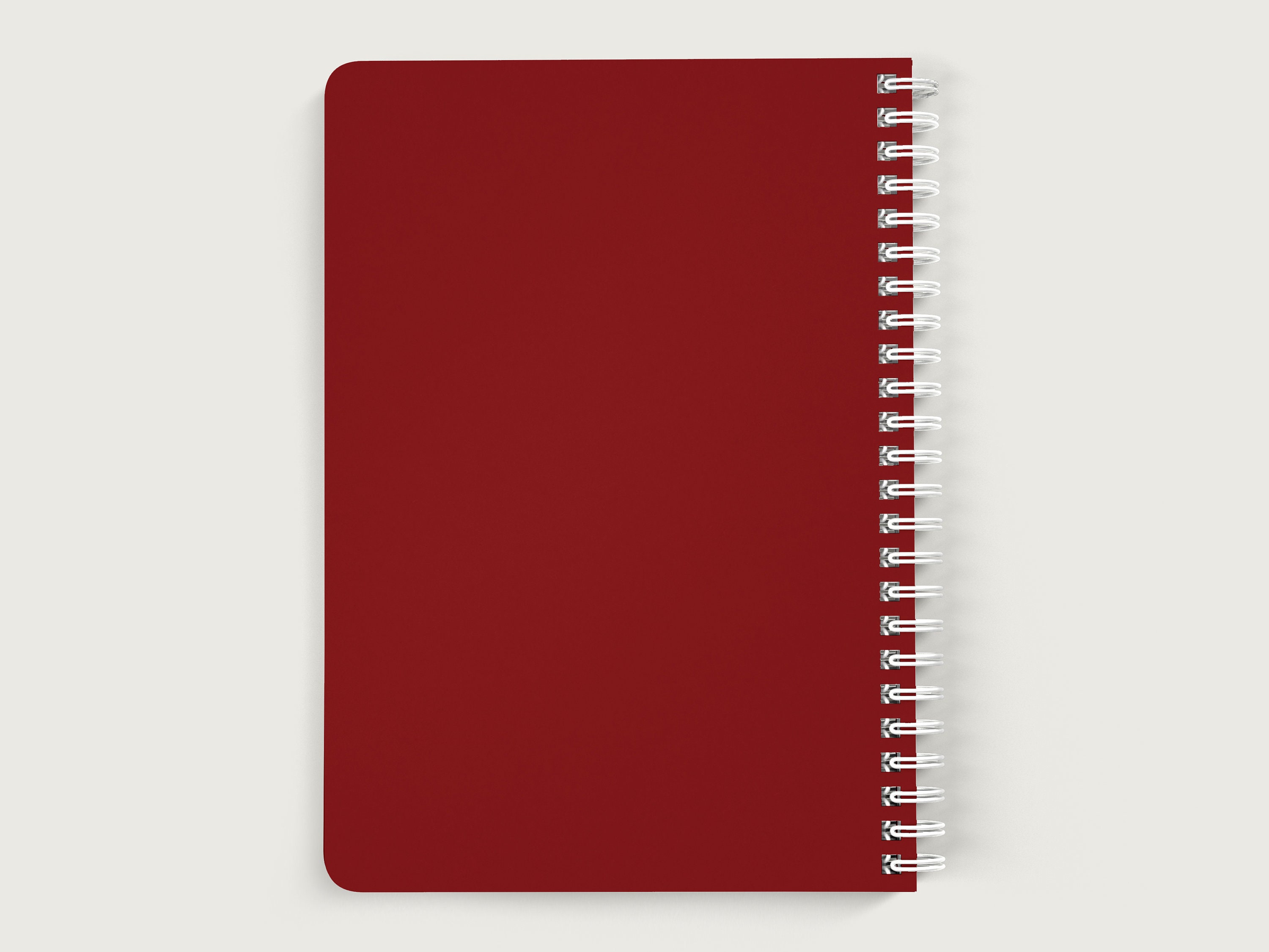 Personalized Notebook for Women, Red Journal No Lines, Custom