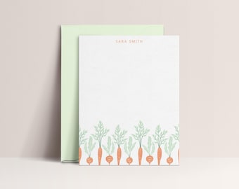Garden Note Card, Garden Stationary, Vegetable Stationery, Veggie Note Cards, Sold in Sets of 10, Design #114