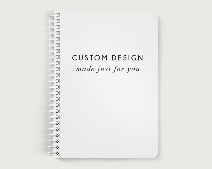 Custom Notebook With Logo Custom Notebook Cover Lined or Etsy