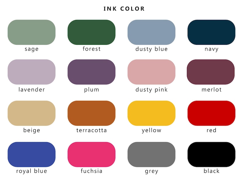 a color chart with different shades of paint