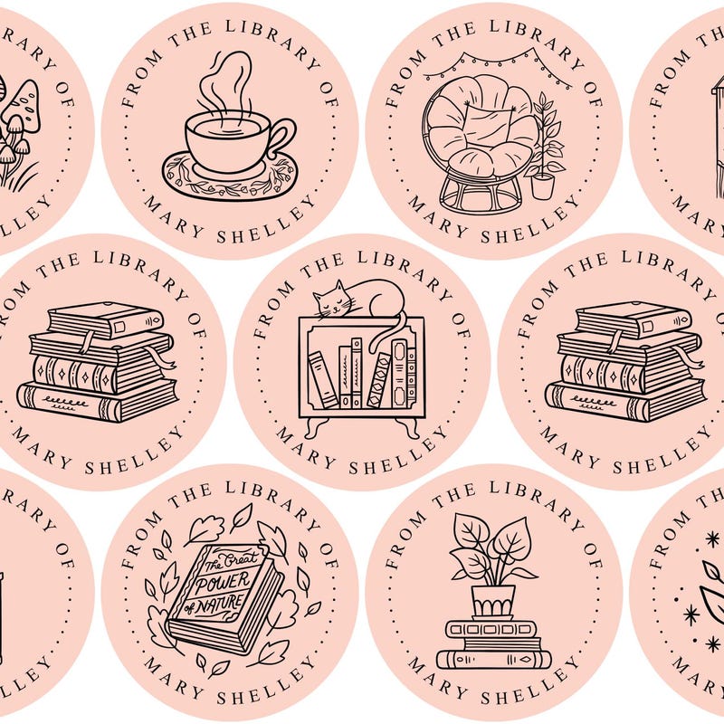 Personalized Book Labels - Etsy