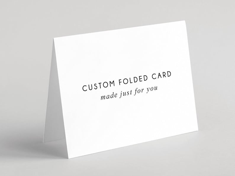 Personalized Greeting Cards, Folded Cards with Envelopes, Logo Notecards, Folded Greeting Cards Sold in Sets of 10 image 5