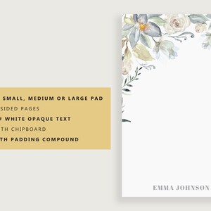 Personalized Notepad for Women, Personalized Stationary Note Pad ...