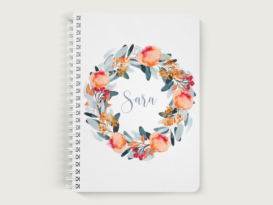 Personalized Journal for Women, Floral Notebook Cover, Lined or Unlined ...