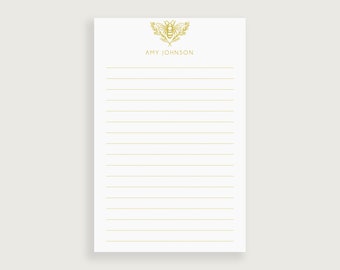 Personalized Stationary Bee, Personalized Stationary with Bees, Notepad Personalized, Design #91