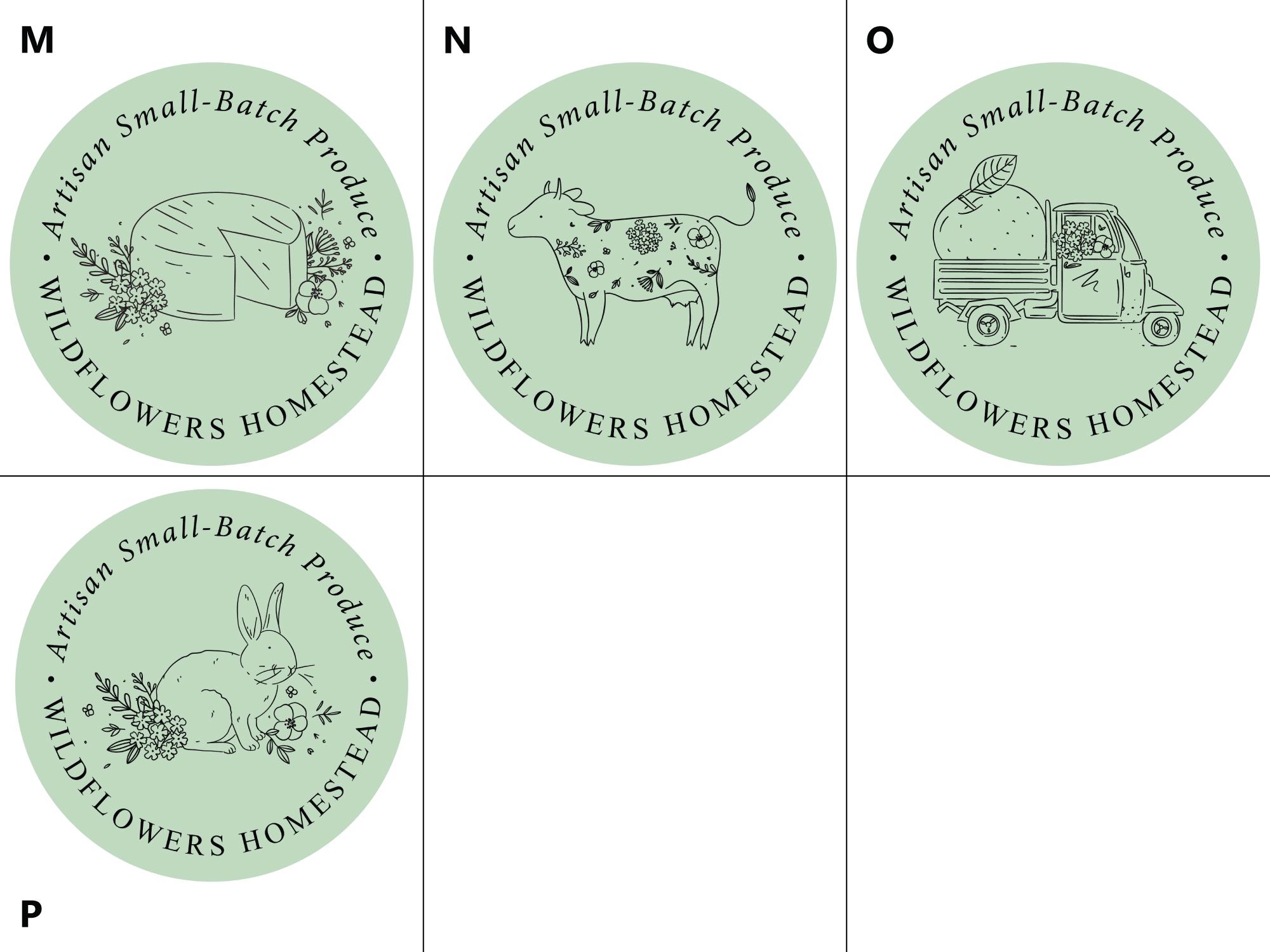 Cottage Homestead Sticker, Small-scale Farm Labels, Small Batch Produce ...