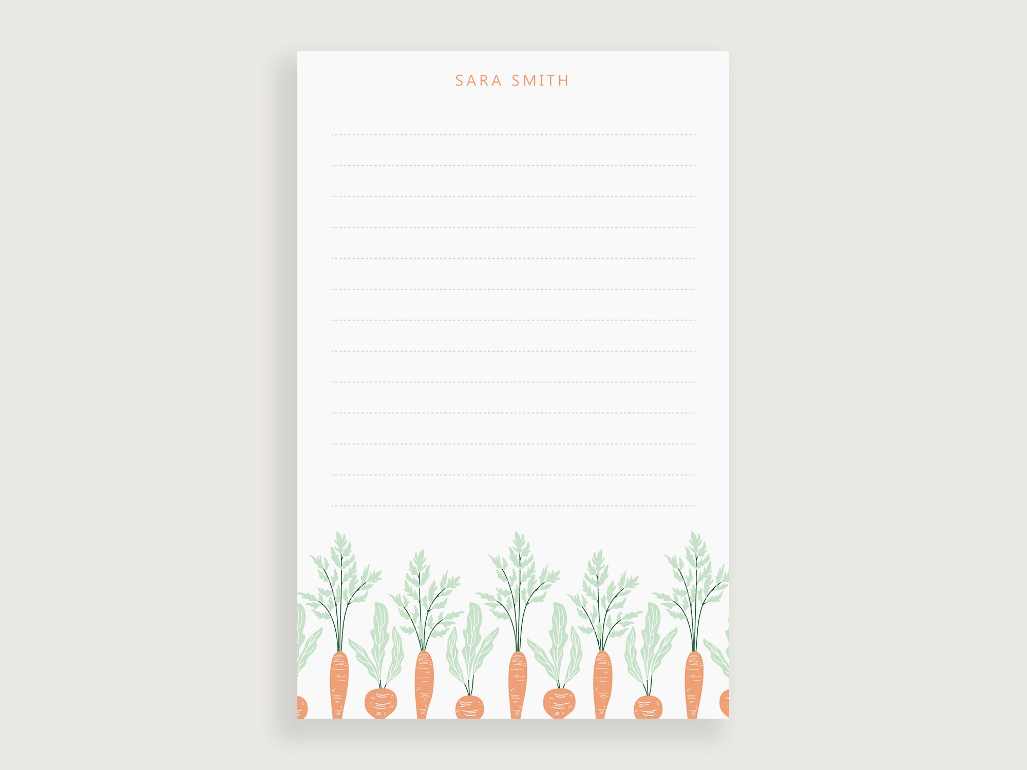 Gardener Notepad, Garden Notepads, Garden Stationary, Personalized Notepad, Design #114