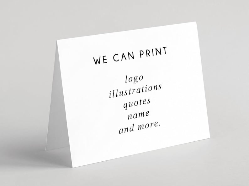 Personalized Greeting Cards, Folded Cards with Envelopes, Logo Notecards, Folded Greeting Cards Sold in Sets of 10 image 2