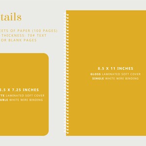 Custom Notebook with Logo, Custom Notebook Cover, Lined or Unlined Spiral Soft Cover Spiral Book image 6
