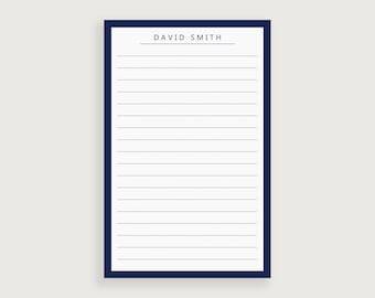 Personalized Notepad for Men, Notepad for Boss, Stationery Set for Men, Design #18