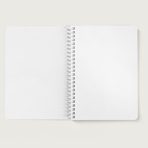 Custom Notebook with Logo, Custom Notebook Cover, Lined or Unlined Spiral Soft Cover Spiral Book image 5
