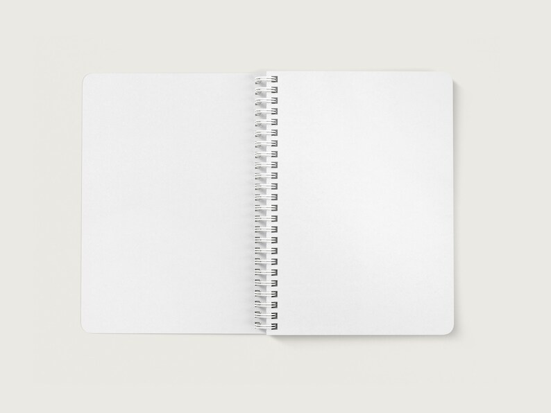 Custom Notebook with Logo, Custom Notebook Cover, Lined or Unlined Spiral Soft Cover Spiral Book image 5