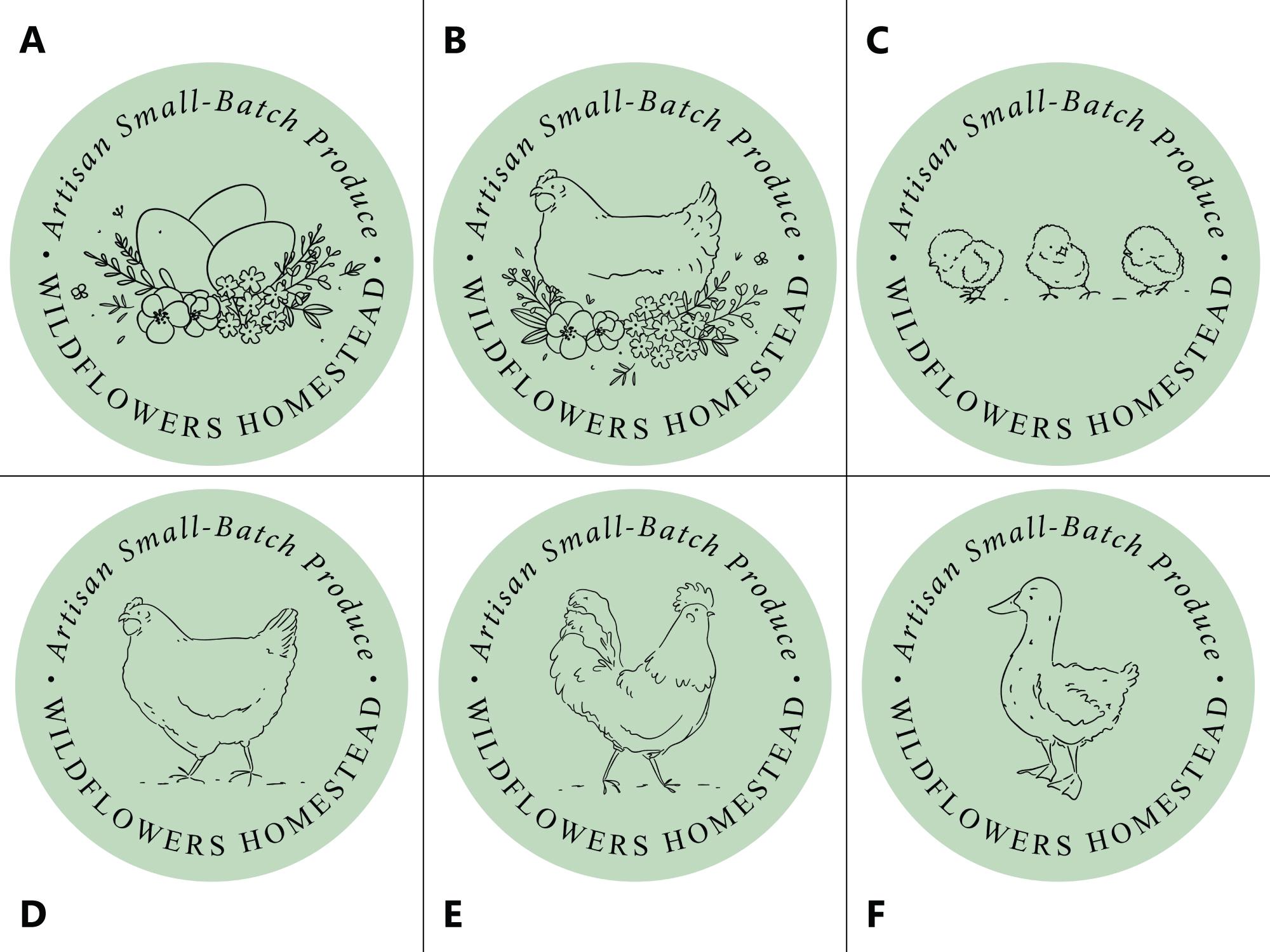 Cottage Homestead Sticker, Small-scale Farm Labels, Small Batch Produce ...