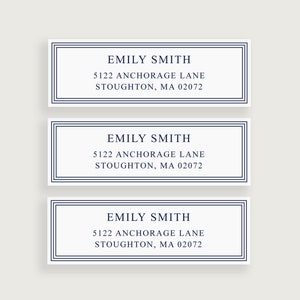 Return Address Labels for Business, Personalized Address Labels Men, Design #32