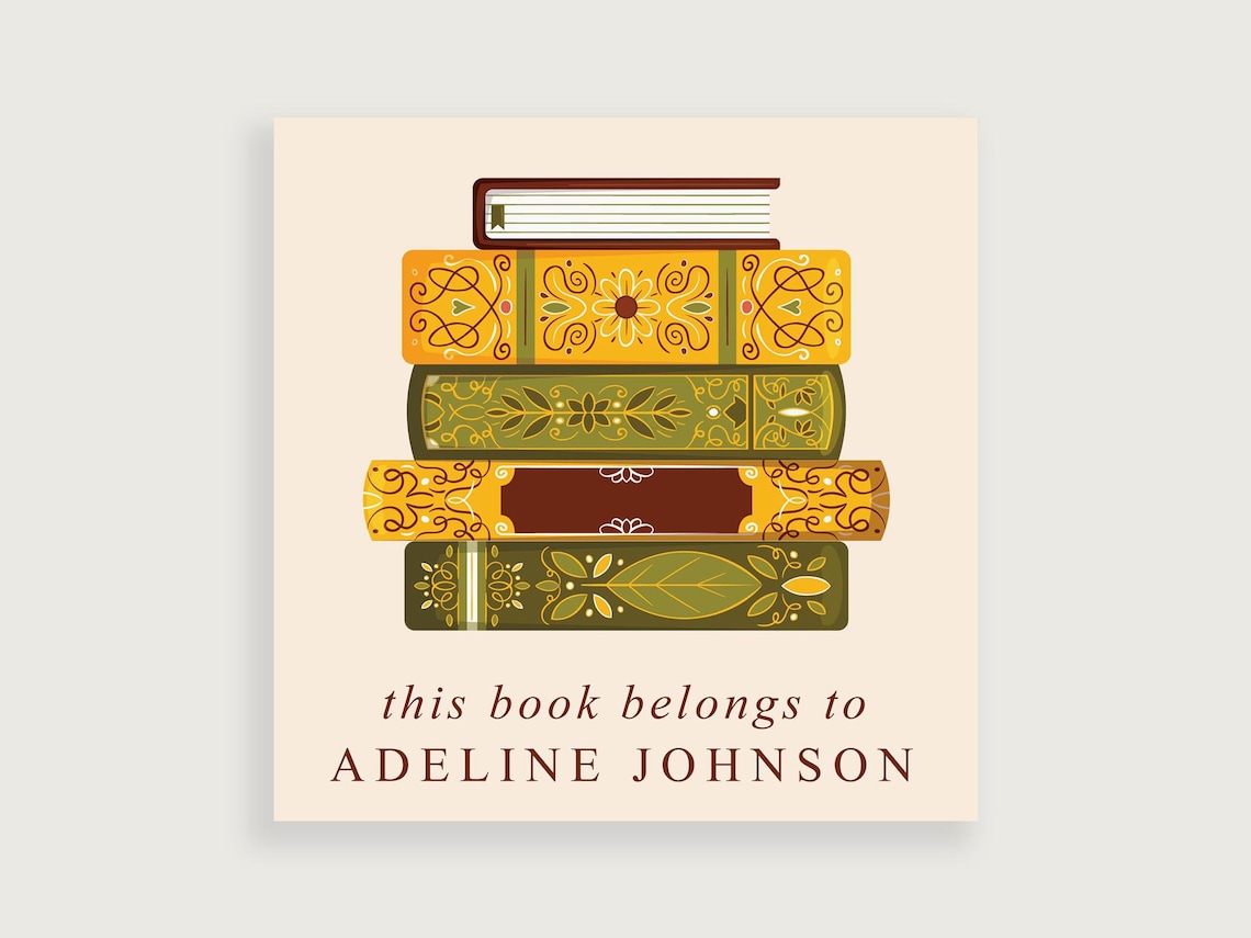 Custom Book Stickers | Personalized Book Labels Stickers | From the ...