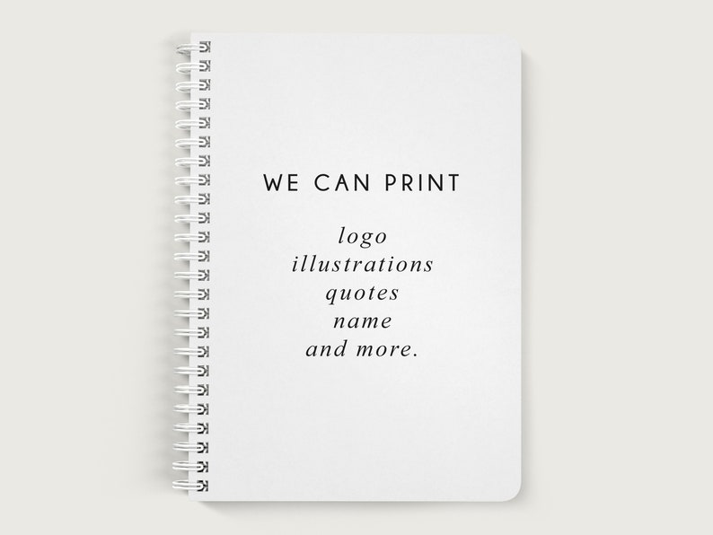 Custom Notebook With Logo Custom Notebook Cover Lined or Etsy